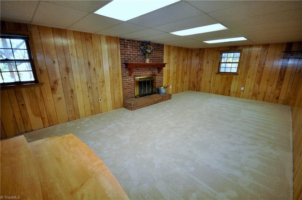 1806 Overlook Point Road High Point, NC 27265 - Photo 22 of 30 Den in basement. New carpet.