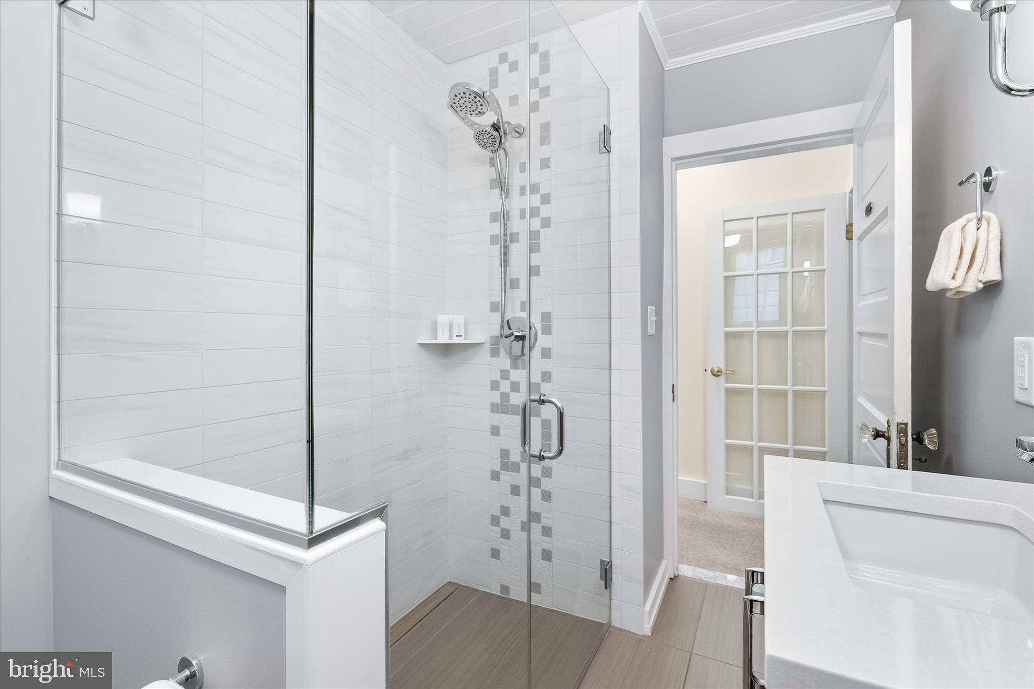 225 East 2nd Street Frederick, MD 21701 - Photo 30 of 125 a bathroom with a shower and a sink