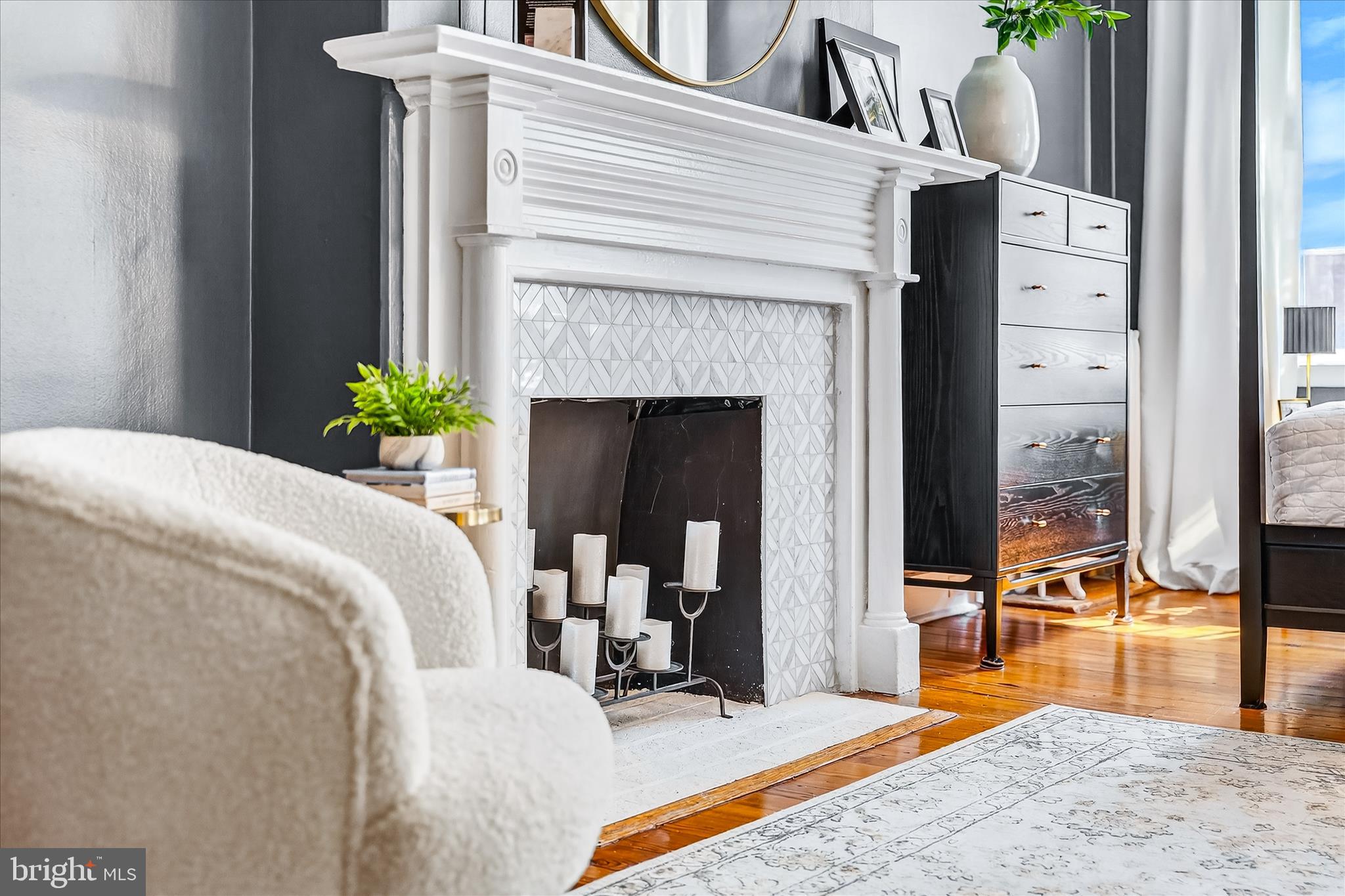 225 East 2nd Street Frederick, MD 21701 - Photo 40 of 125 a view of a livingroom with furniture and a fireplace
