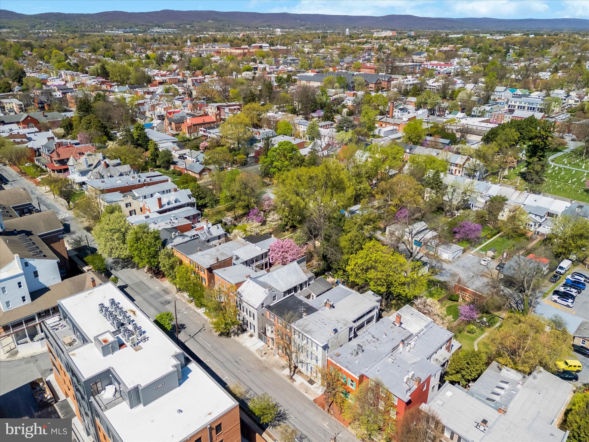 225 East 2nd Street Frederick, MD 21701 - Photo 93 of 125 an aerial view of a city with lots of residential buildings
