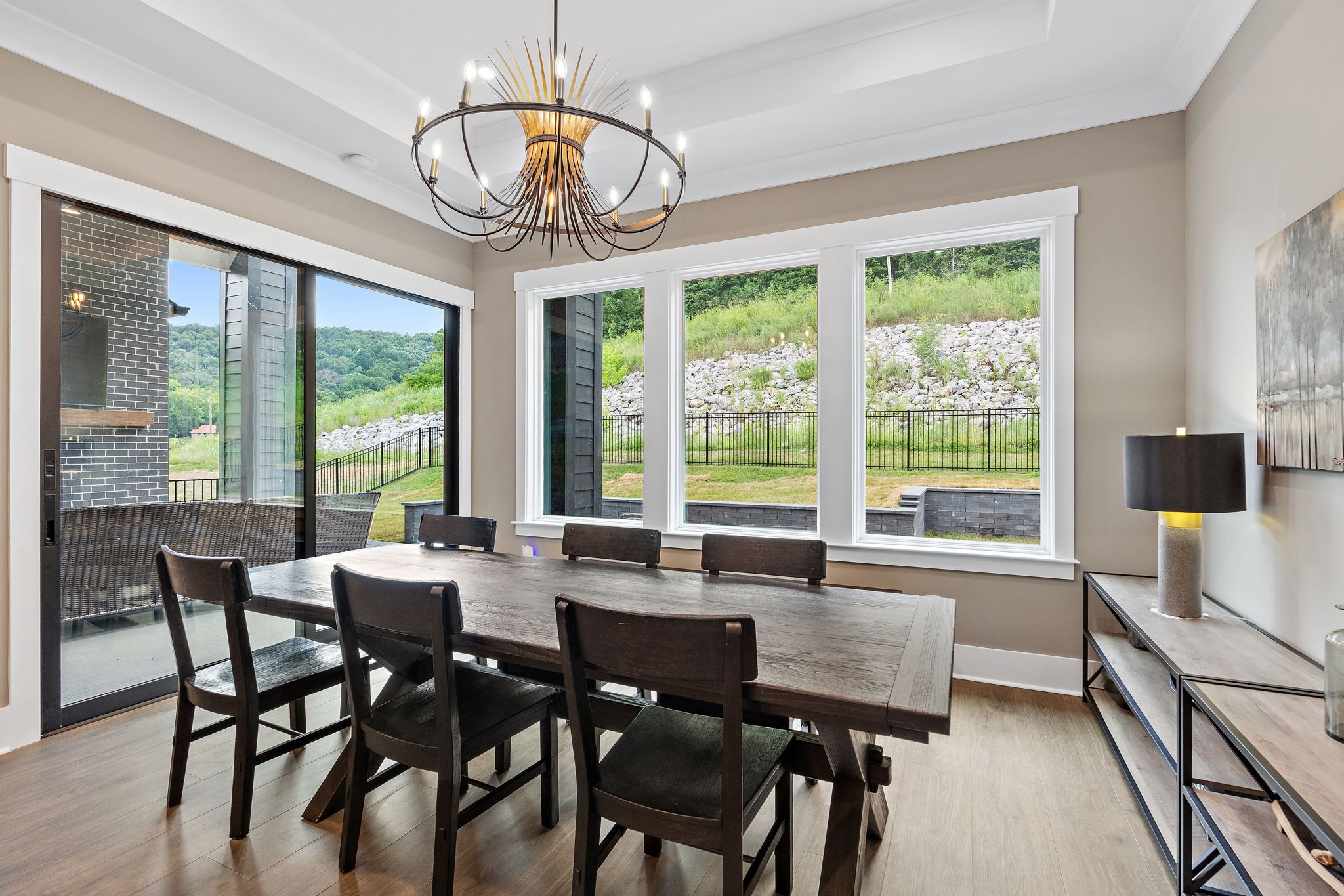 7276 Murrel Drive Franklin, TN 37064 - Photo 20 of 62 a view of a dining room with furniture window and outside view