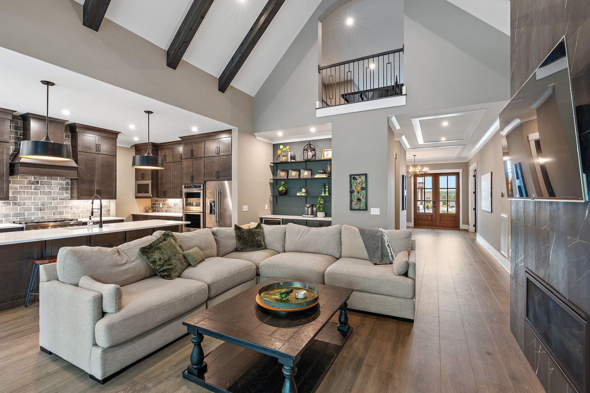 7276 Murrel Drive Franklin, TN 37064 - Photo 10 of 62 a living room with furniture and a wooden floor