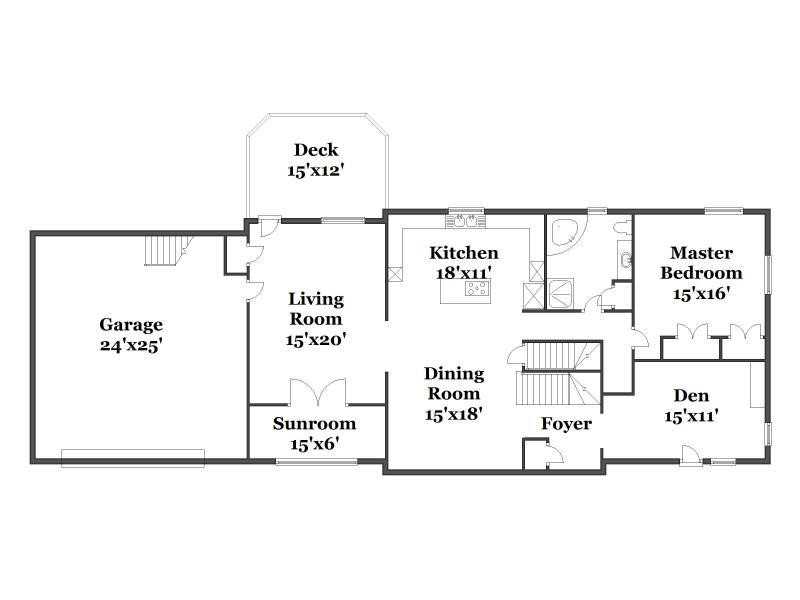 266 Mile Road Coventry, RI 02816 - Photo 24 of 25 1st Floor Plan.
