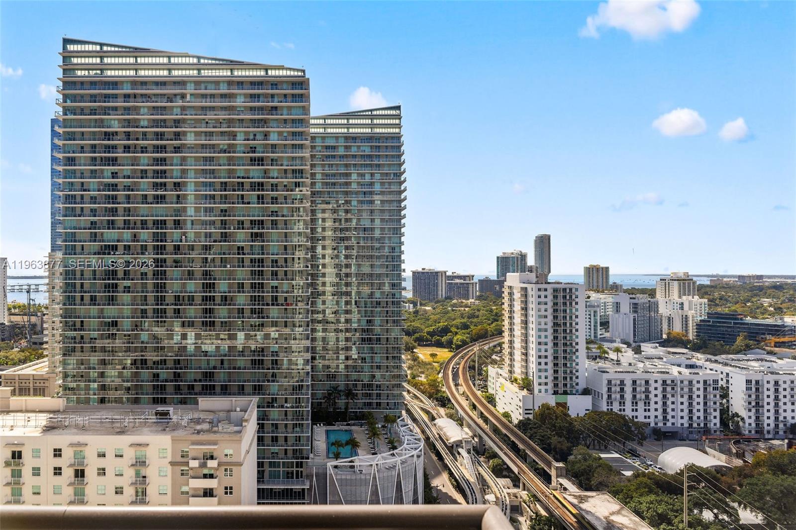 999 Southwest 1st Avenue, Unit 2303 Miami, FL 33130 - Photo 16 of 44 a view of a city with tall buildings
