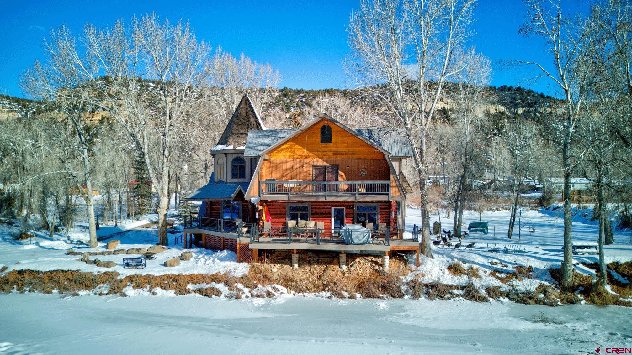 18656 Highway 145 Dolores, CO 81323 - Photo 42 of 45 Snow covered house with a balcony