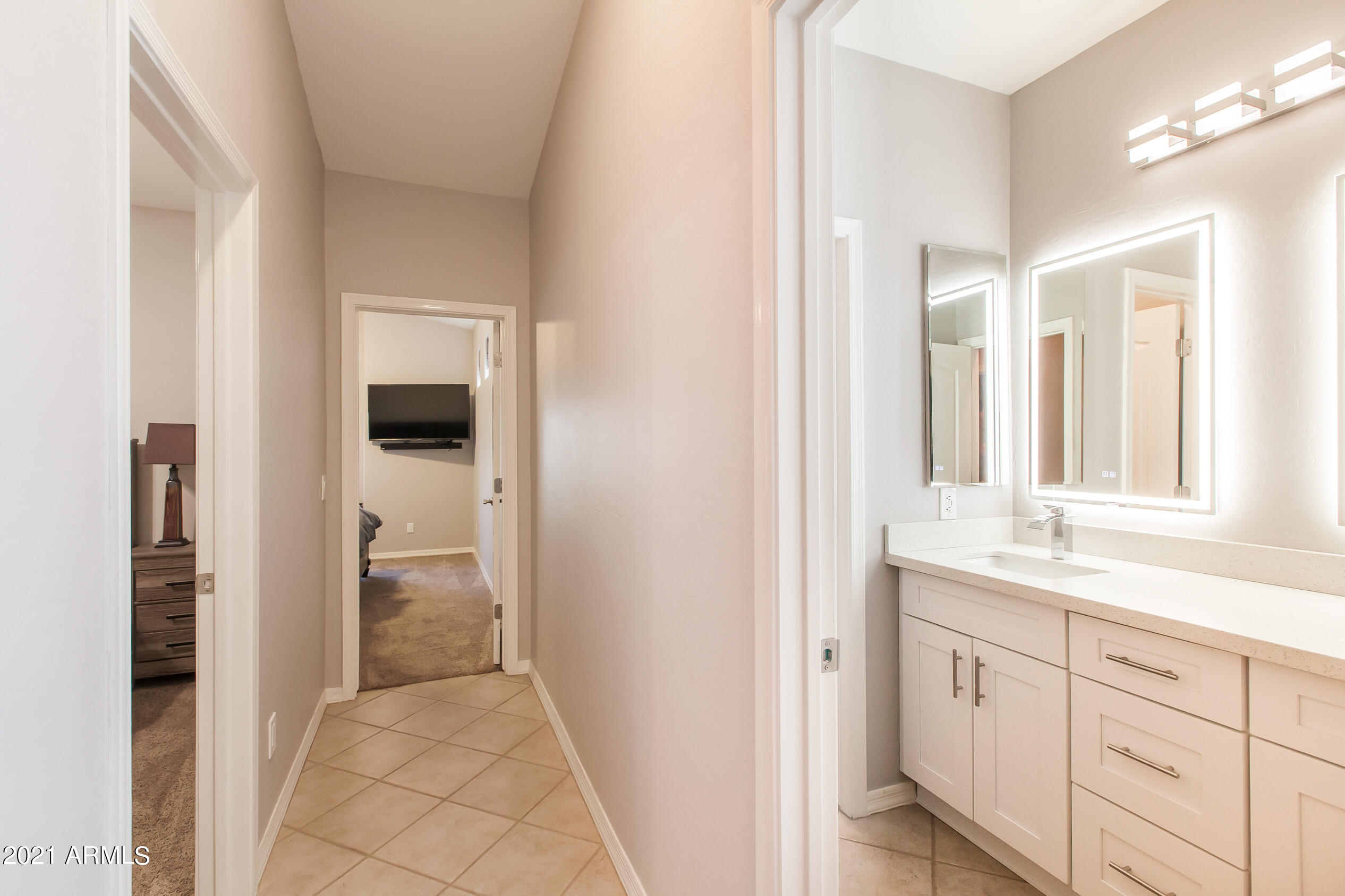 7446 East Glenn Moore Road Scottsdale, AZ 85255 - Photo 27 of 32 View of Hallway to bedrooms/2nd bath