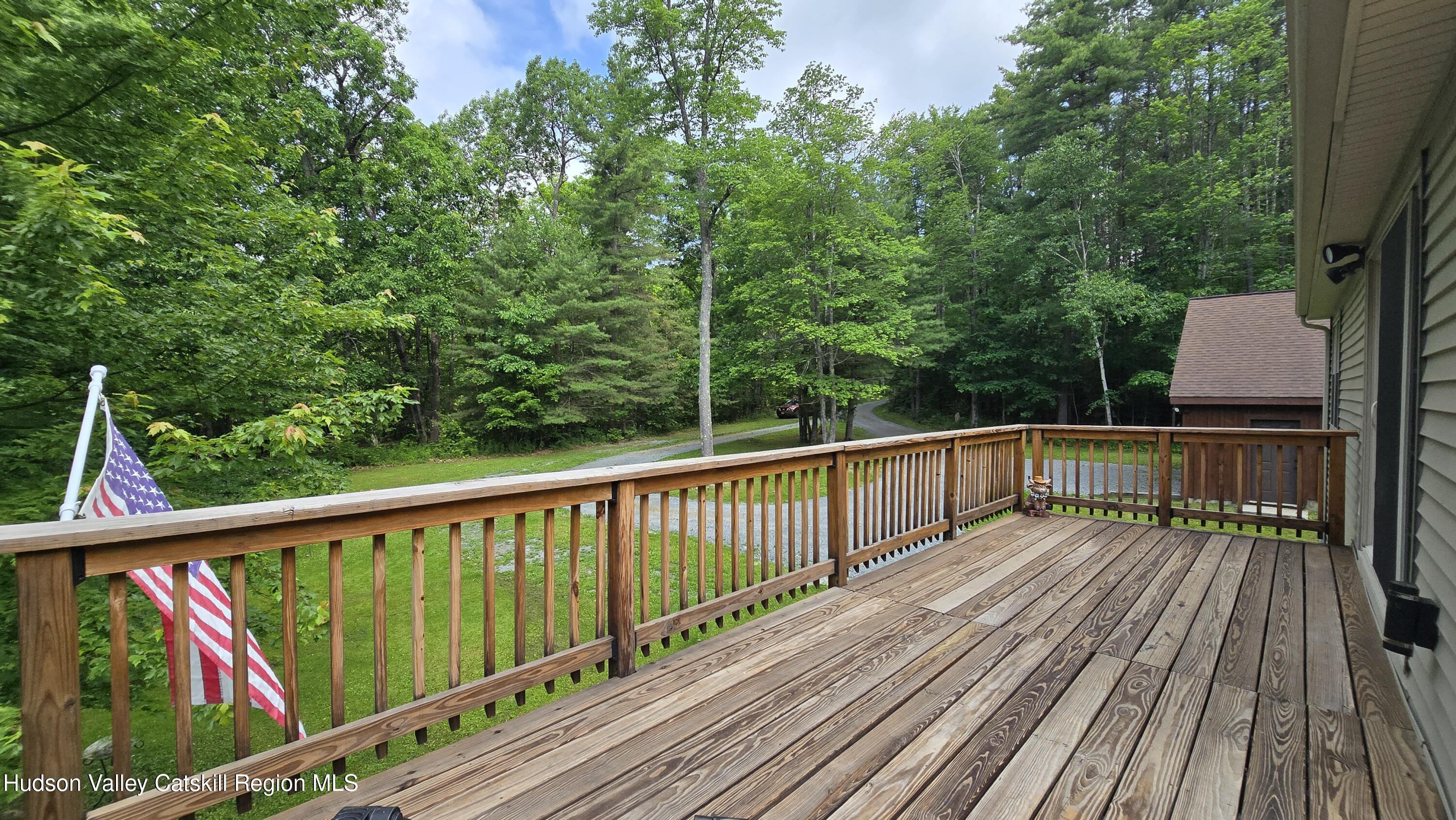 3620 County Rte 9 East Chatham, NY 12060 - Photo 9 of 28 a view of balcony with wooden floor and fence