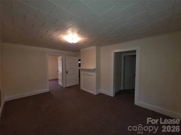 a view of a livingroom with a projector