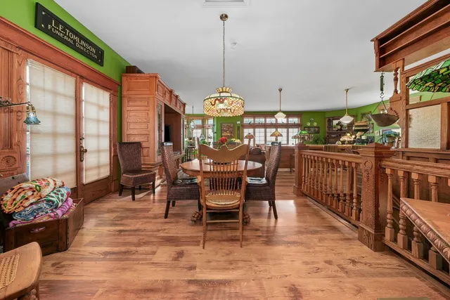 a view of a storage room