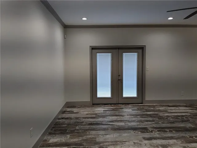 a view of a livingroom with a window