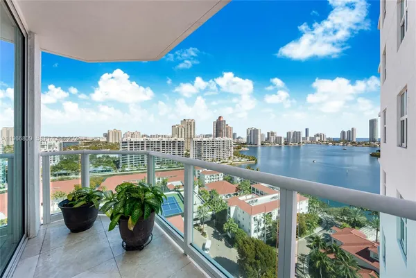 a city view from a balcony