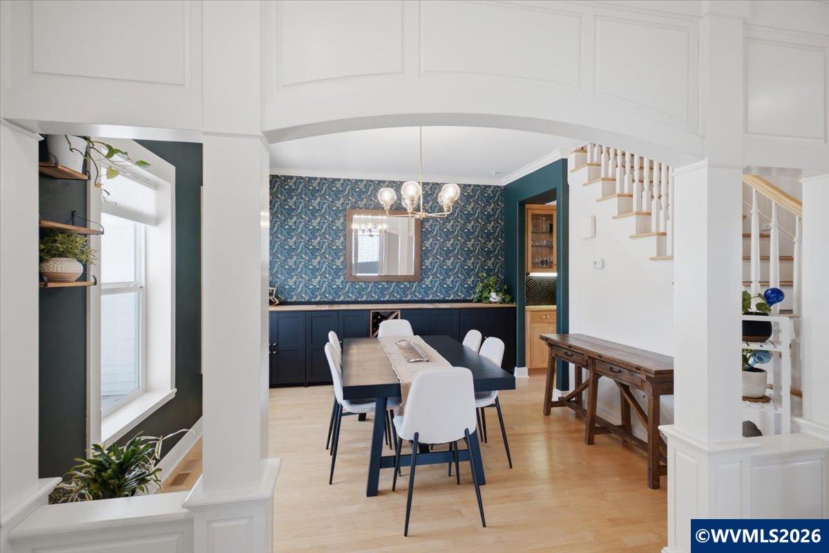 1492 Northwest Penny Lane Albany, OR 97321 - Photo 15 of 50 a view of a dining room with furniture and window