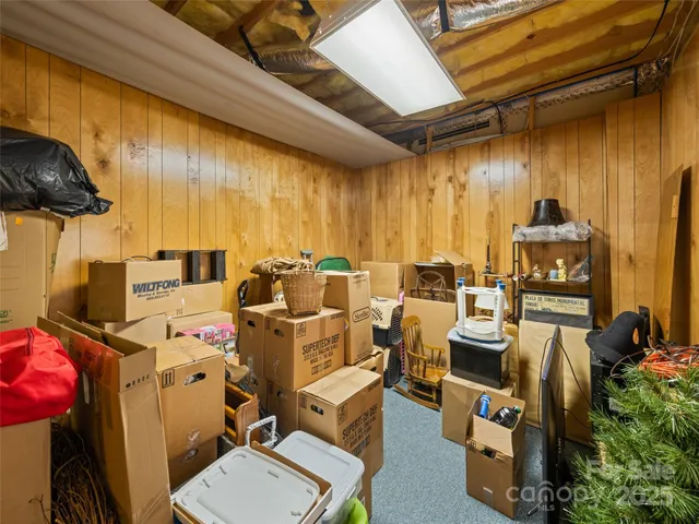 a room with storage and utility