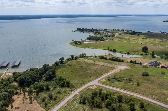 a view of a lake with a mountain