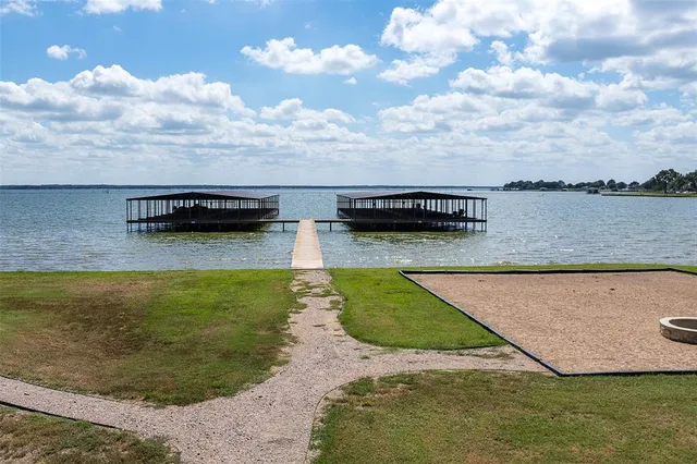 a view of a park with swings