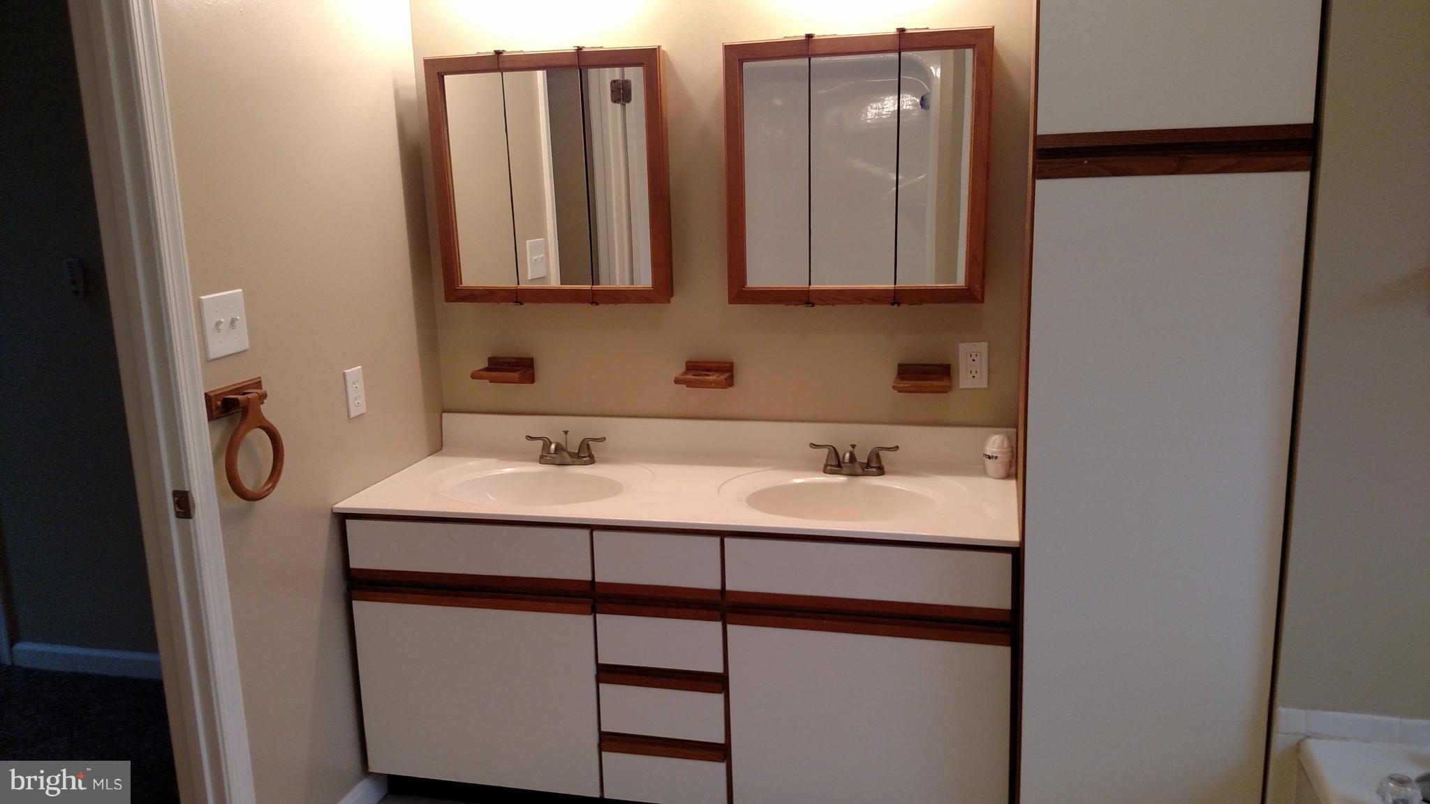 93 Griffith Way Owings, MD 20736 - Photo 12 of 22 a bathroom with a sink and a mirror
