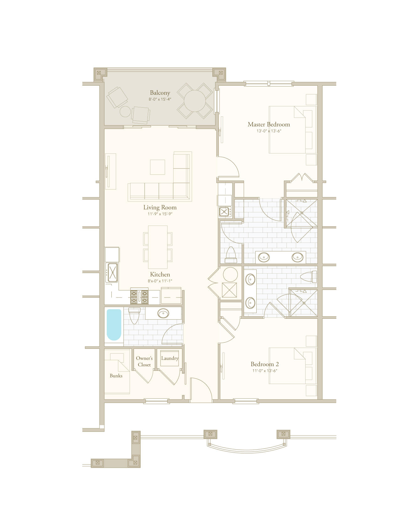 206 Henderson Resort Way, Unit 5103 Destin, FL 32541 - Photo 34 of 35 parkview2-plan