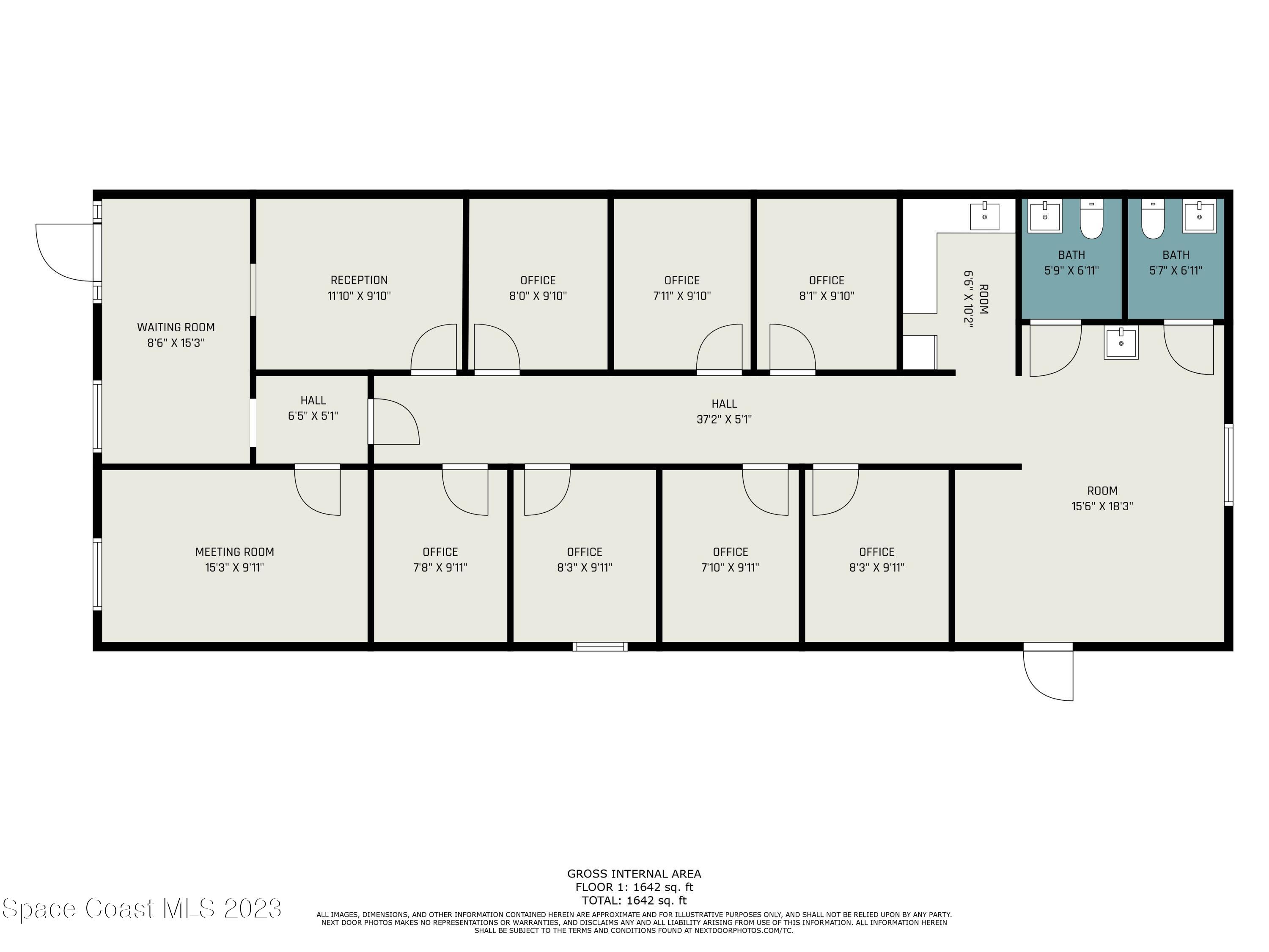 8255 North Wickham Road, Unit 100 Melbourne, FL 32940 - Photo 24 of 24 Floor Plan