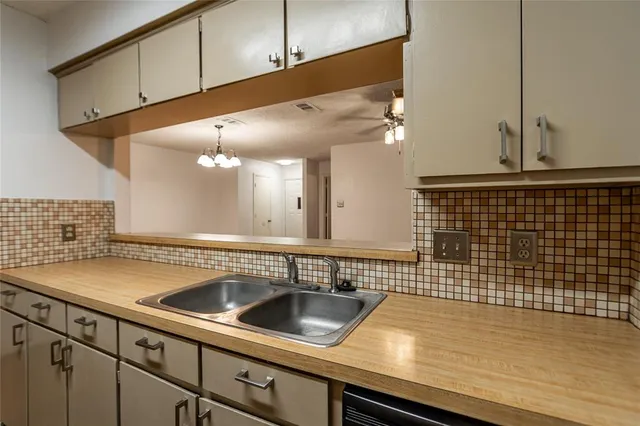 a view of a kitchen counter space
