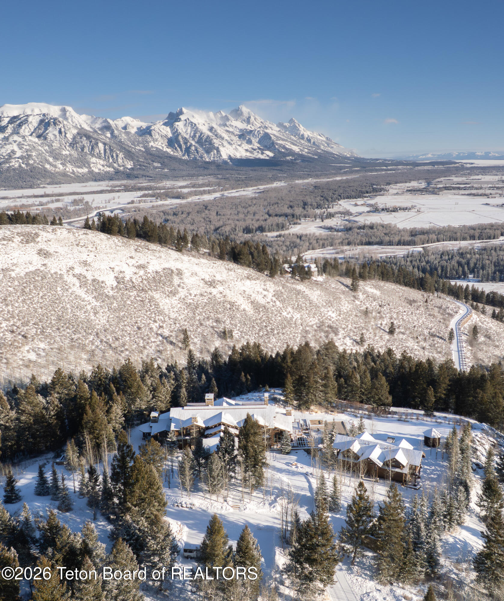 1125 West Bar Bc Ranch Road Jackson, WY 83001 - Photo 66 of 66 Aerial Winter