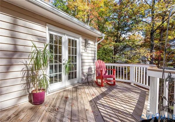 a view of balcony with couch