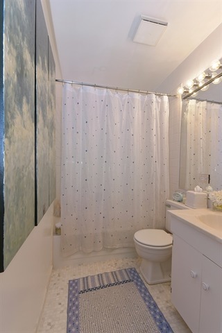 549 West Belden Avenue, Unit 2FE Chicago, IL 60614 - Photo 8 of 10 a bathroom with a sink toilet and shower