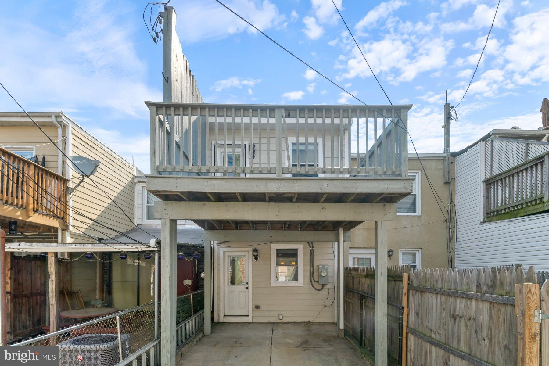 1614 Clarkson Street Baltimore, MD 21230 - Photo 30 of 31 Charming outdoor space with upper deck.