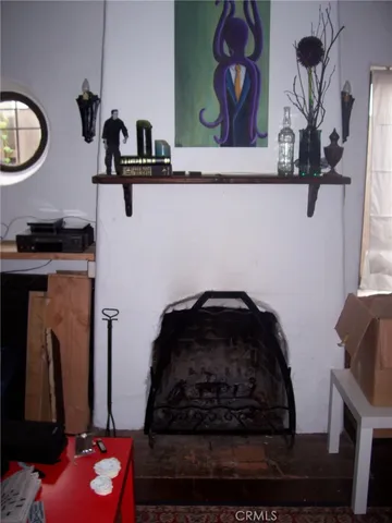 a picture of a bench in front of a door