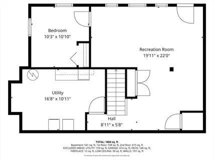 a picture of a room with a white wall and white refrigerator