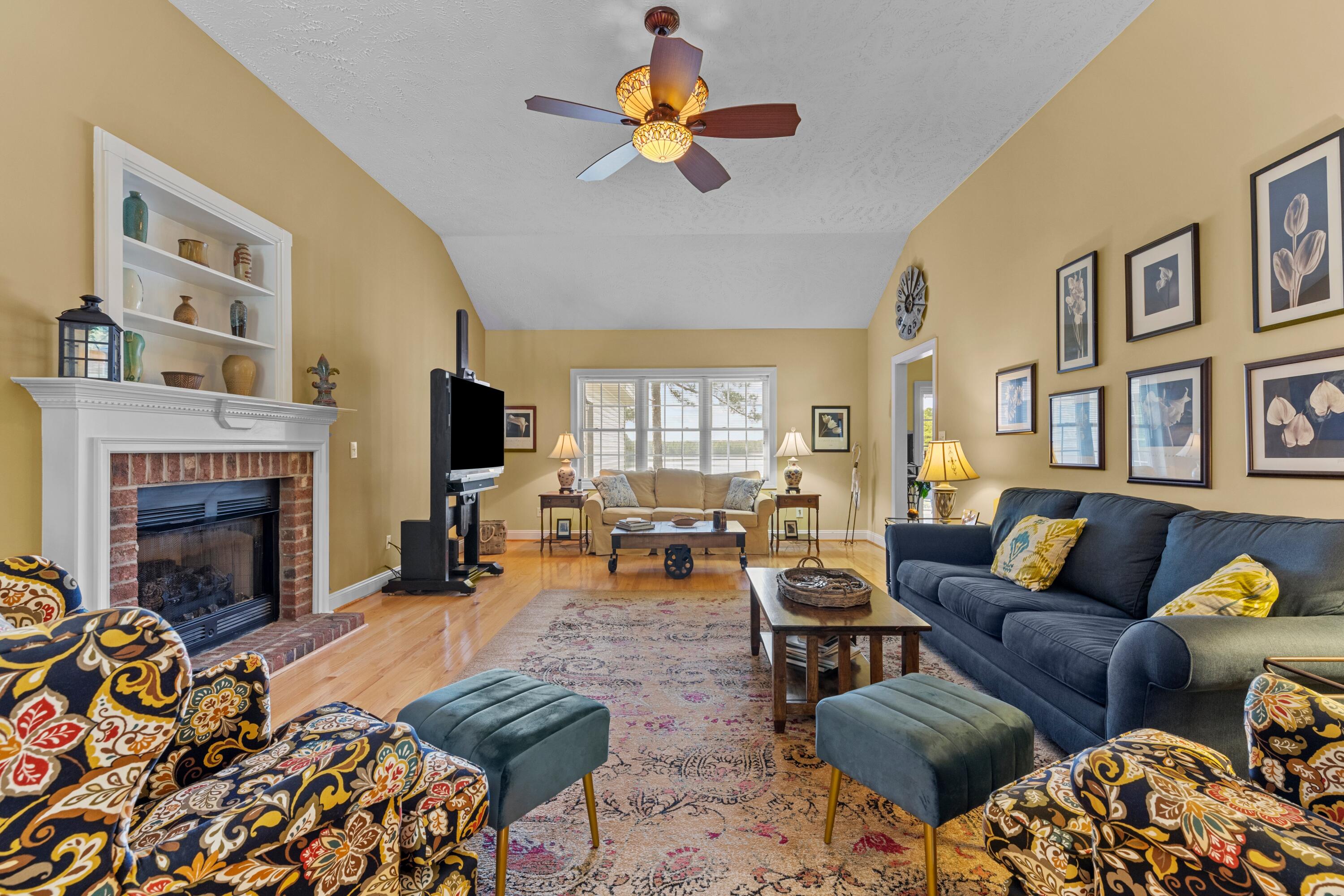 30460 East Lake Road Wagram, NC 28396 - Photo 19 of 33 Living Room with Gas Fireplace