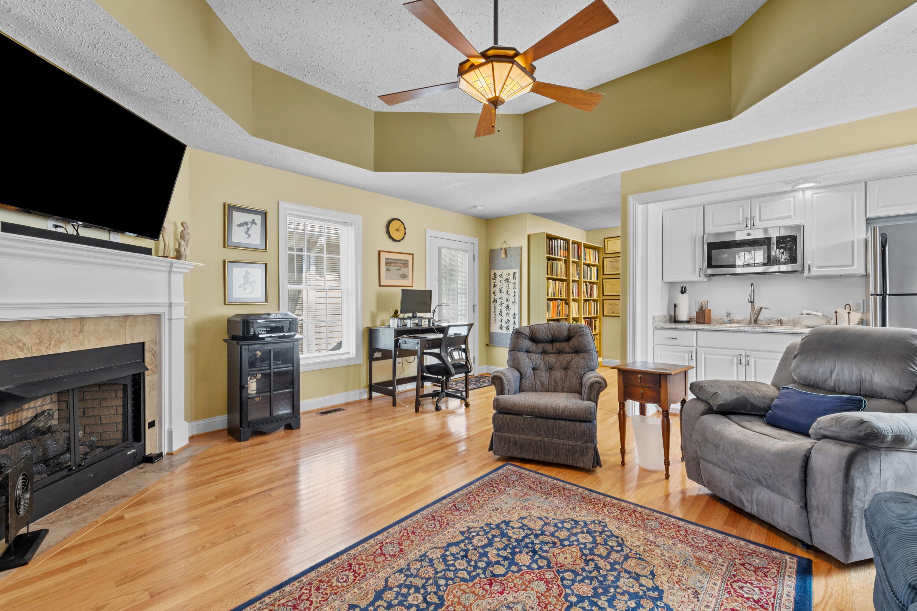 30460 East Lake Road Wagram, NC 28396 - Photo 27 of 33 Guest Suite Living Room with Gas Fireplace