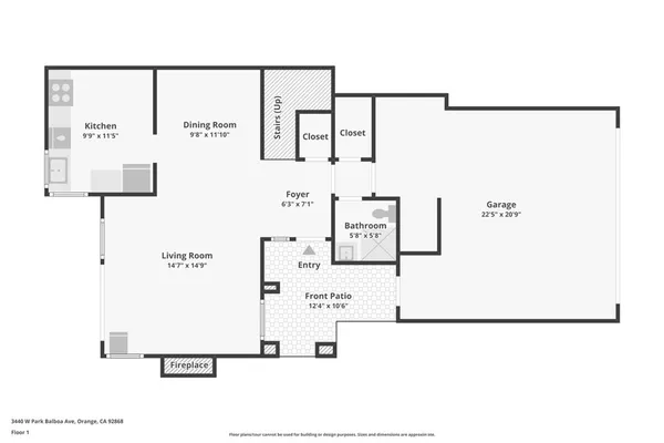 $1,449,000 | 3440 West Park Balboa Avenue, Orange, CA 92868