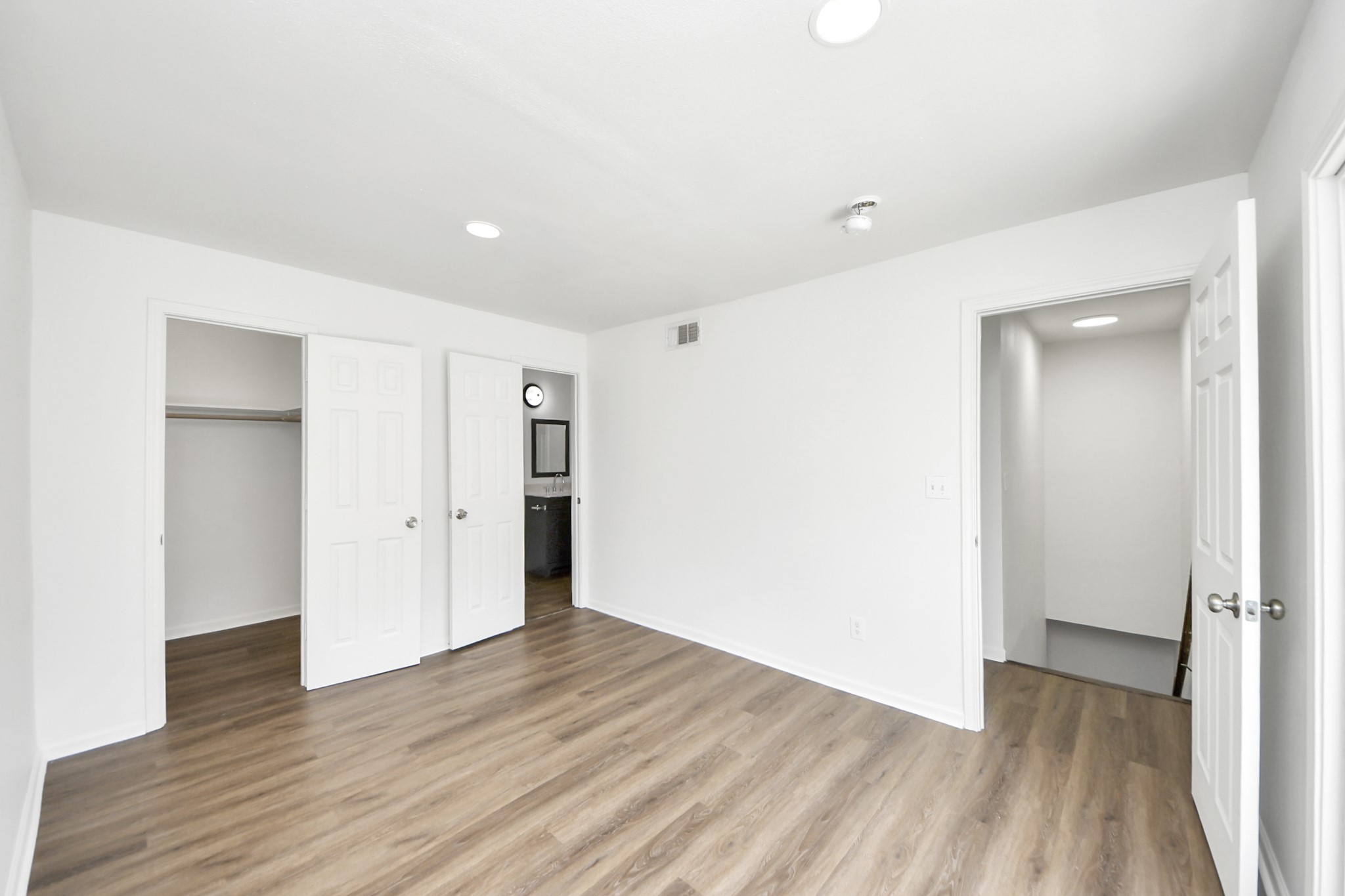 12068 Beechnut Street, Unit C Houston, TX 77072 - Photo 35 of 40 a view of hallway with wooden floor