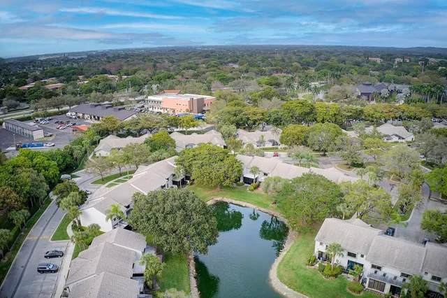 an aerial view of residential house with outdoor space