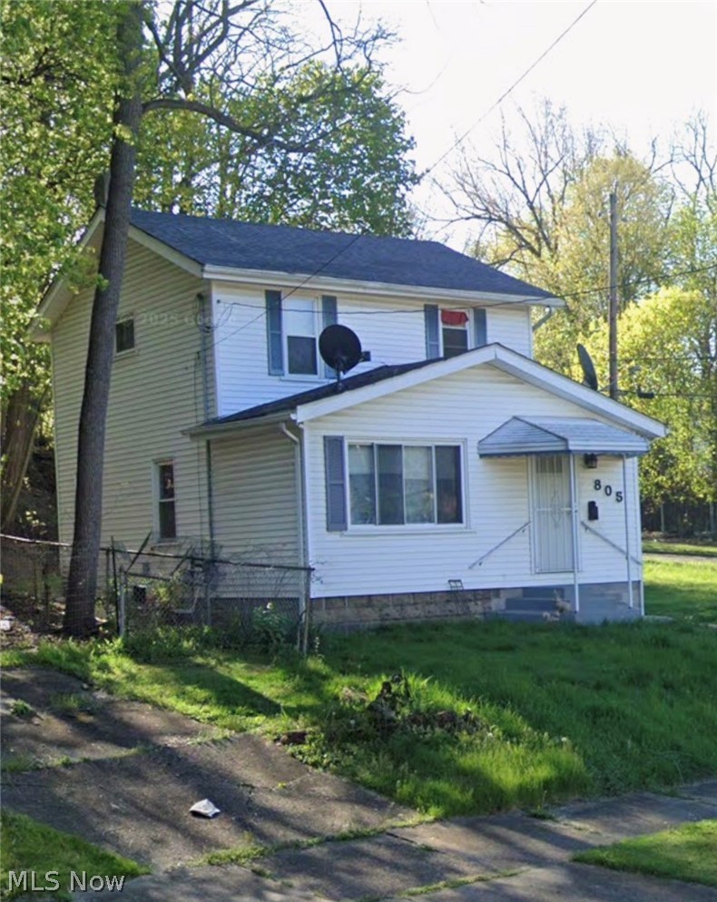 View of front of house featuring entry steps