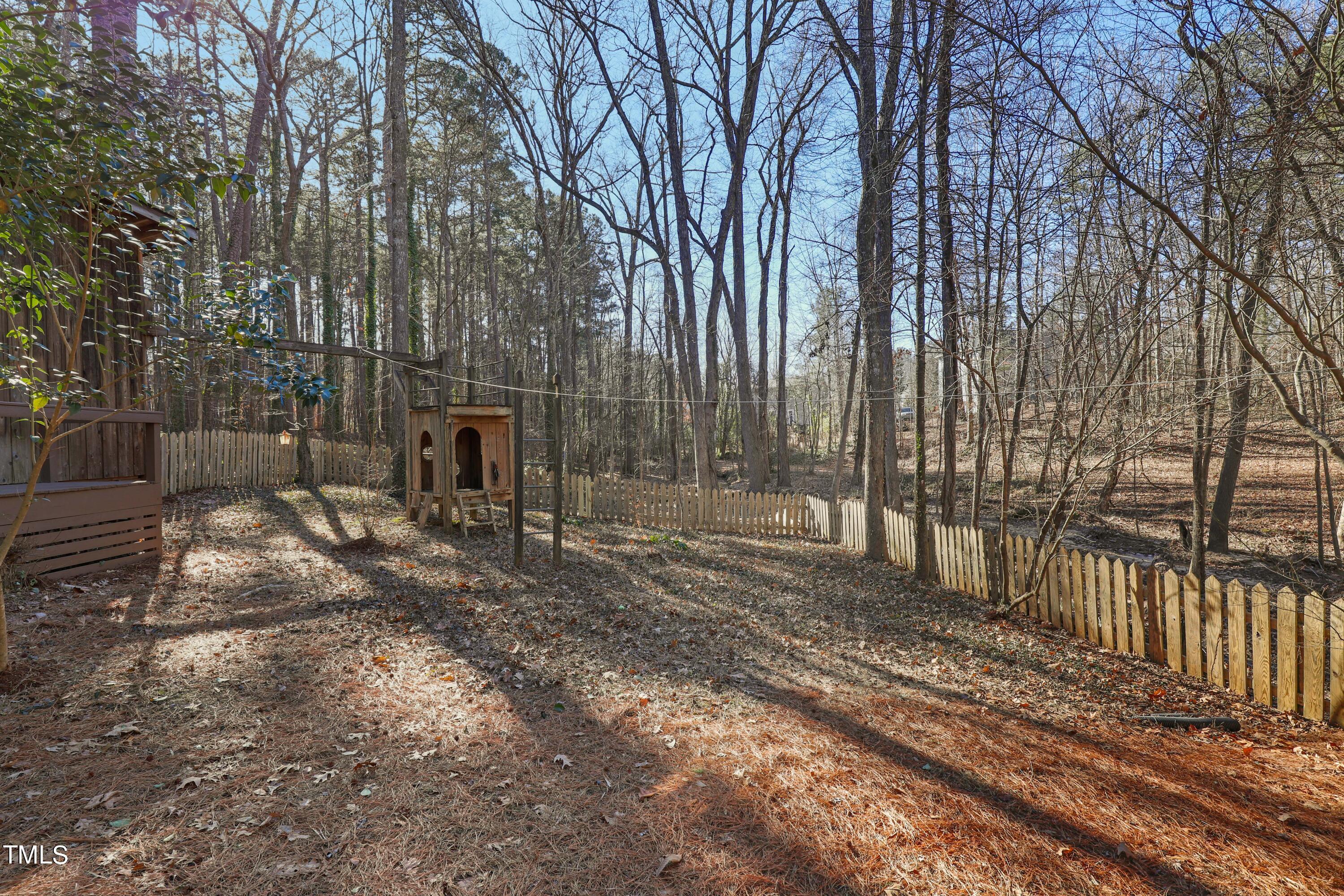 316 Clark Lake Road Durham, NC 27707 - Photo 49 of 65 a view of a yard with large trees