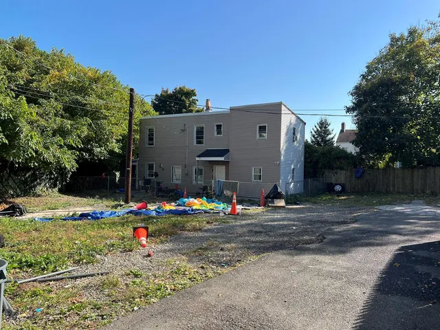 a backyard of a house