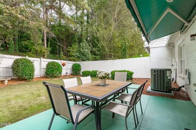 a view of an outdoor seating area