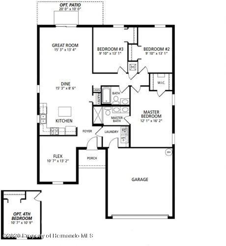 2409 Bishop Road Spring Hill, FL 34608 - Photo 2 of 2 Cypress FLoorplan