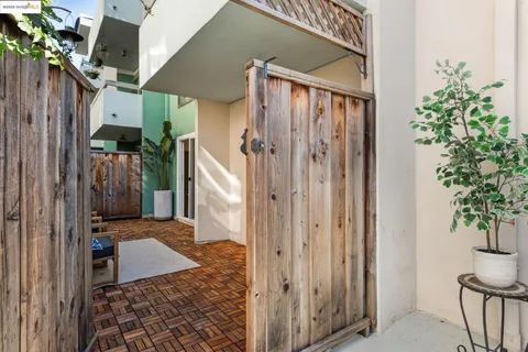 a balcony view with a outdoor space