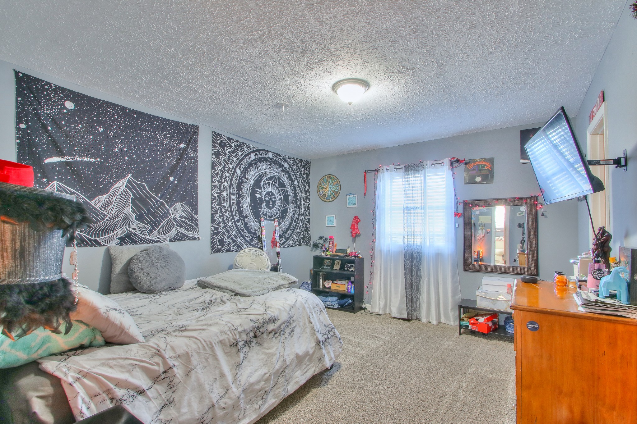 416 Harsh Lane Castalian Springs, TN 37031 - Photo 16 of 31 a bedroom with a bed and a mirror