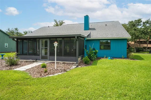 a house view with a garden space