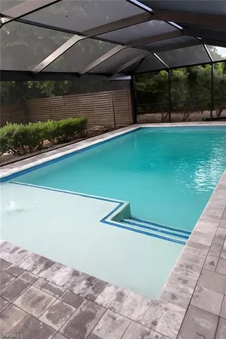 a view of a backyard with outdoor space