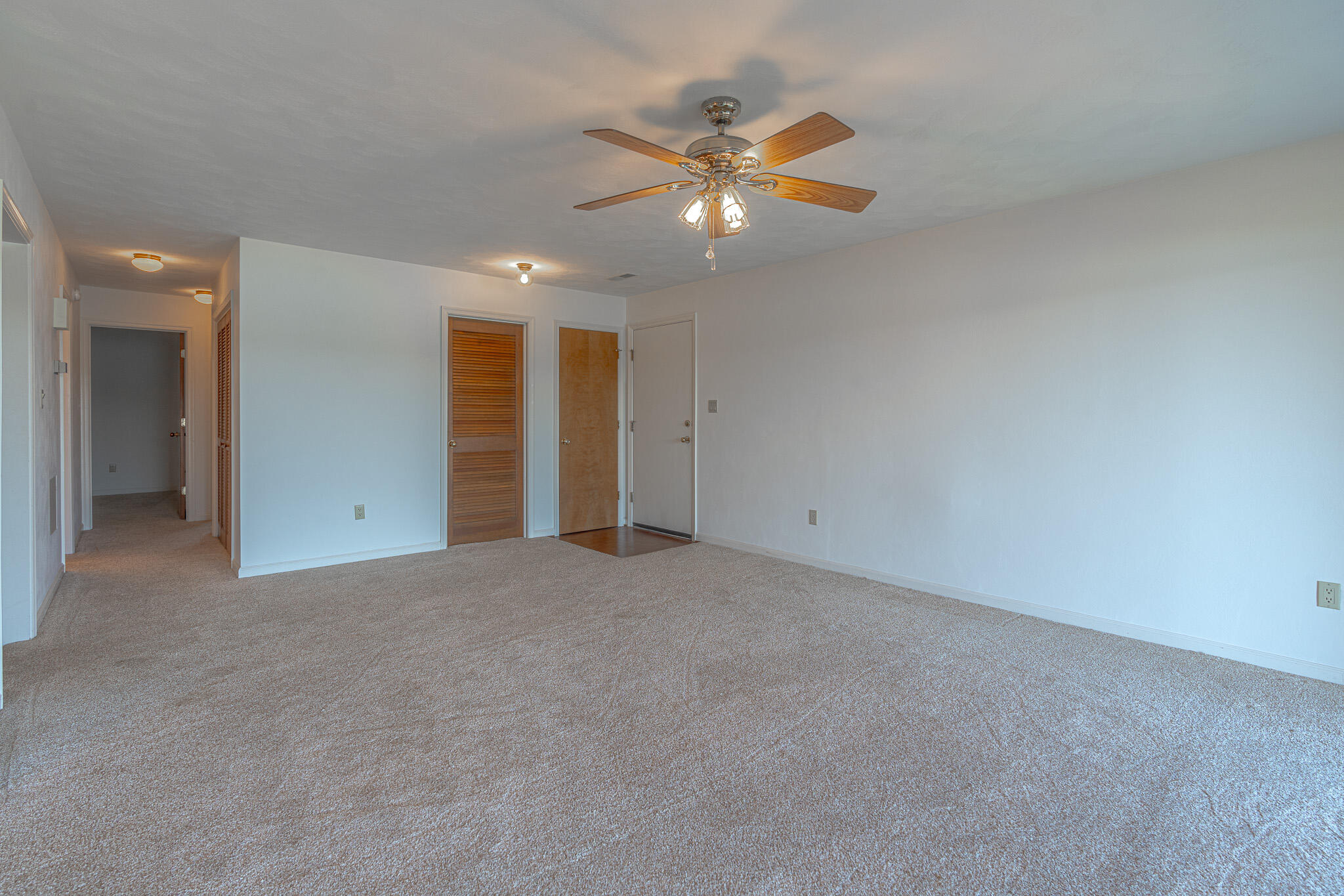 845 Gangplank Road, Unit 203 Moneta, VA 24121 - Photo 12 of 46 a view of an empty room with a chandelier fan