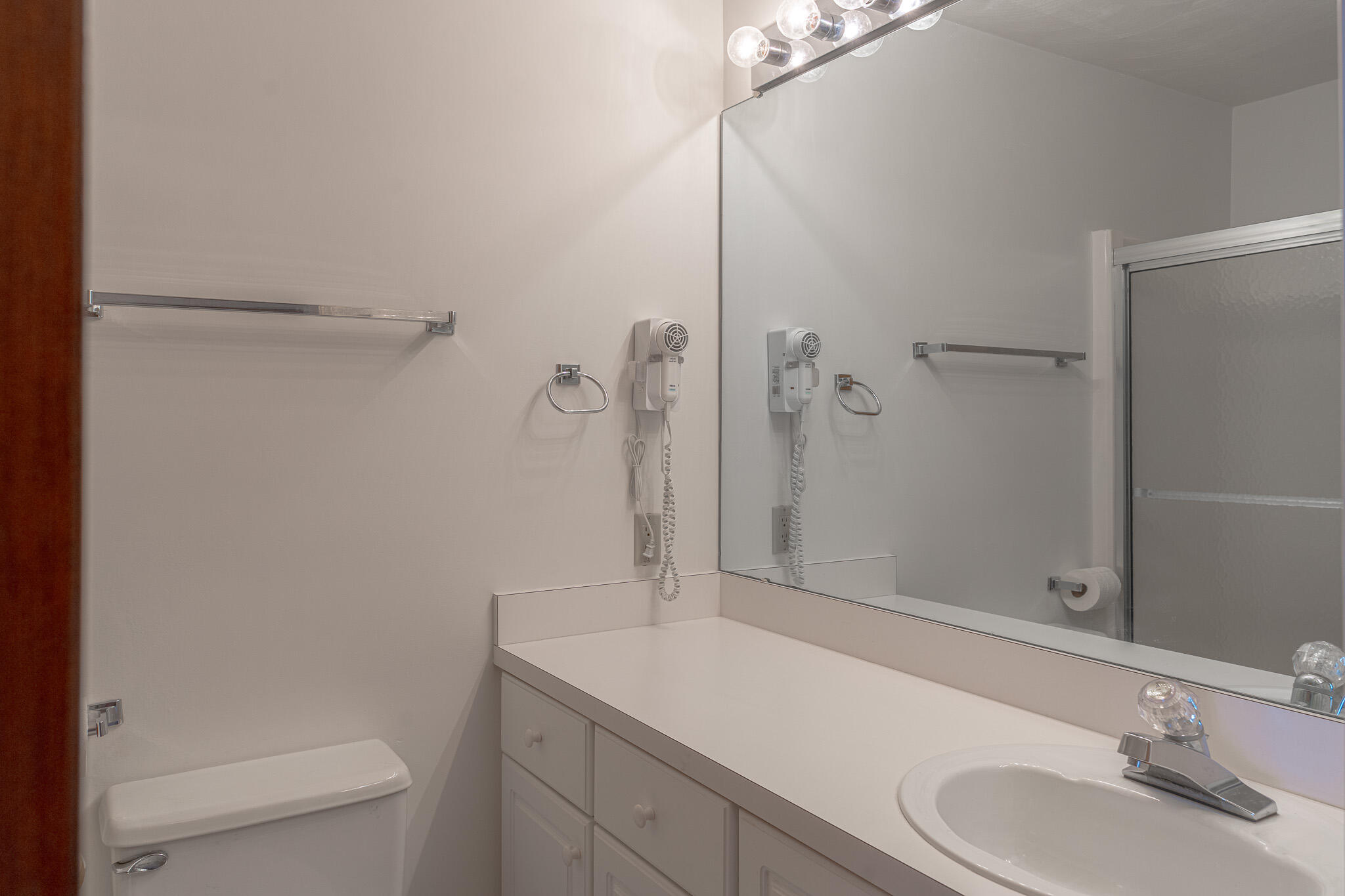 845 Gangplank Road, Unit 203 Moneta, VA 24121 - Photo 14 of 46 a bathroom with a granite countertop sink toilet and shower