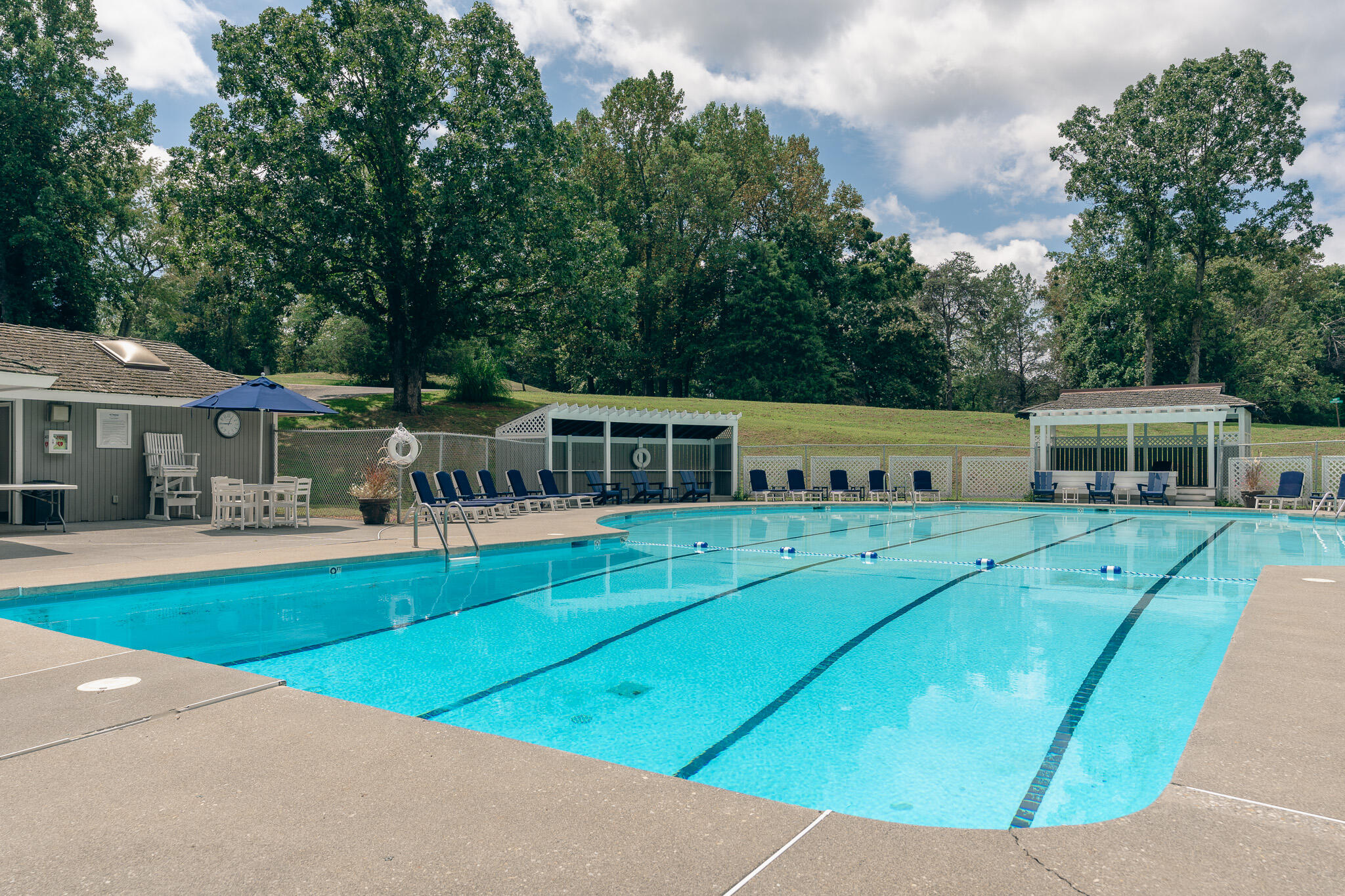 845 Gangplank Road, Unit 203 Moneta, VA 24121 - Photo 32 of 46 a view of a house with pool and a yard