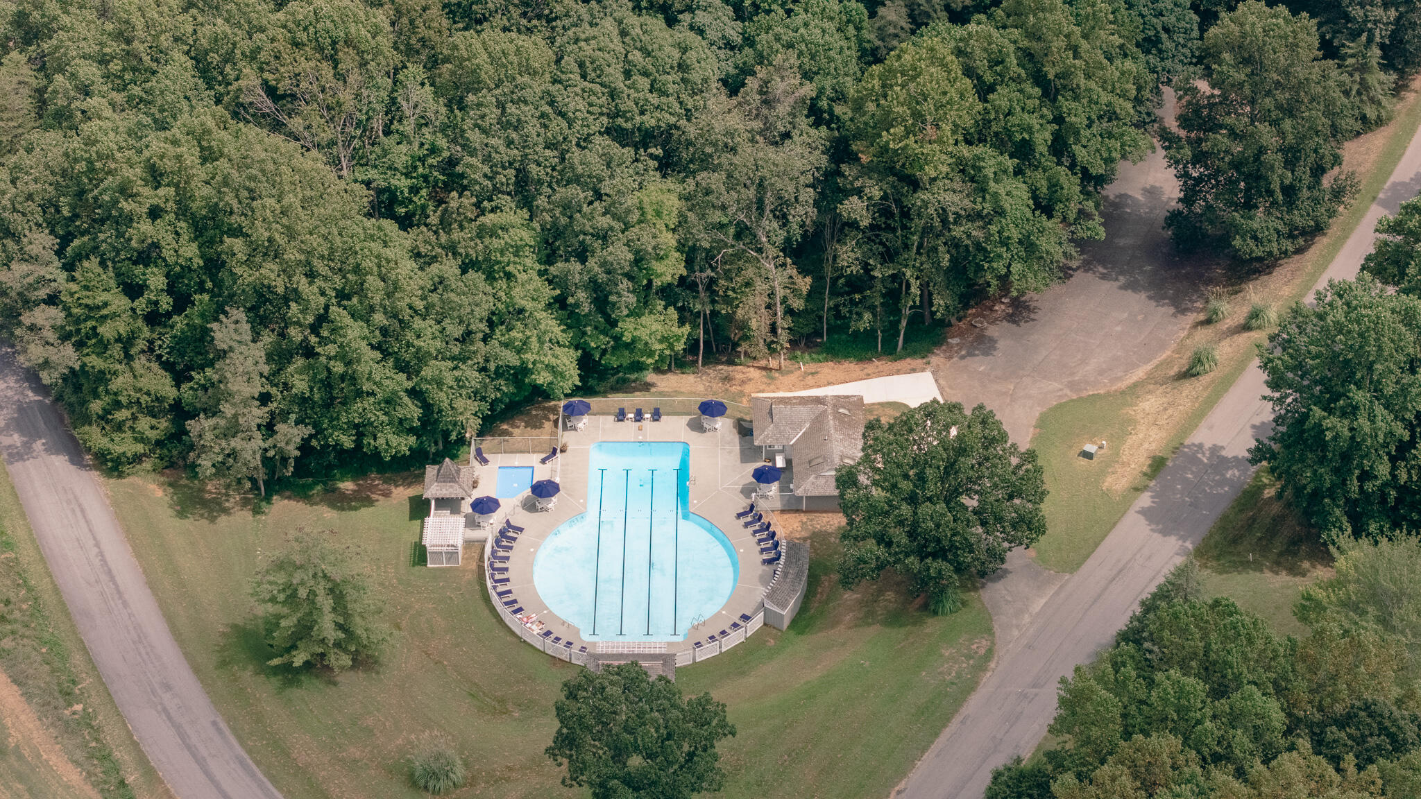 845 Gangplank Road, Unit 203 Moneta, VA 24121 - Photo 36 of 46 an aerial view of a house outdoor space and trees all around