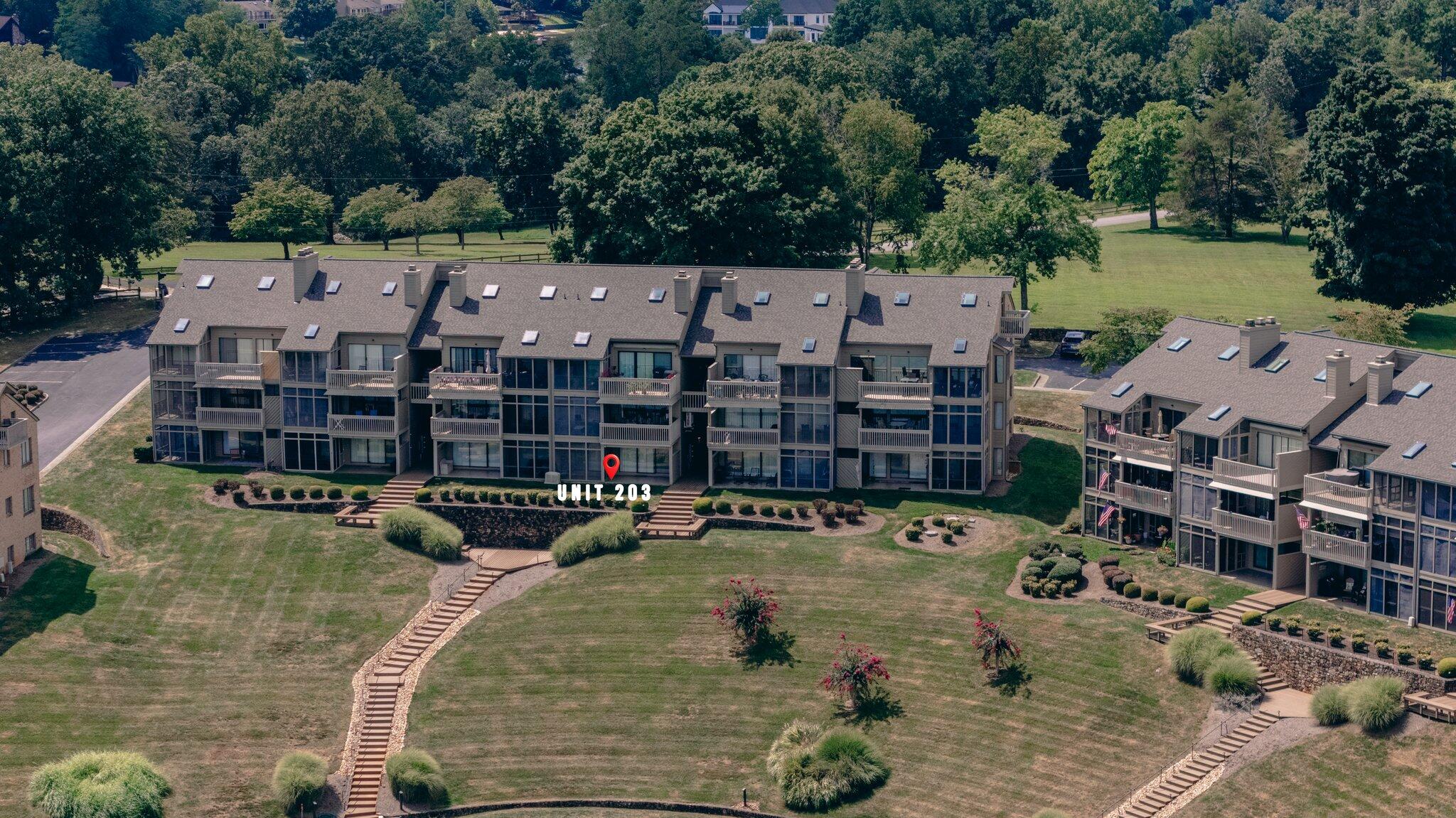 845 Gangplank Road, Unit 203 Moneta, VA 24121 - Photo 42 of 46 an aerial view of a house with outdoor space