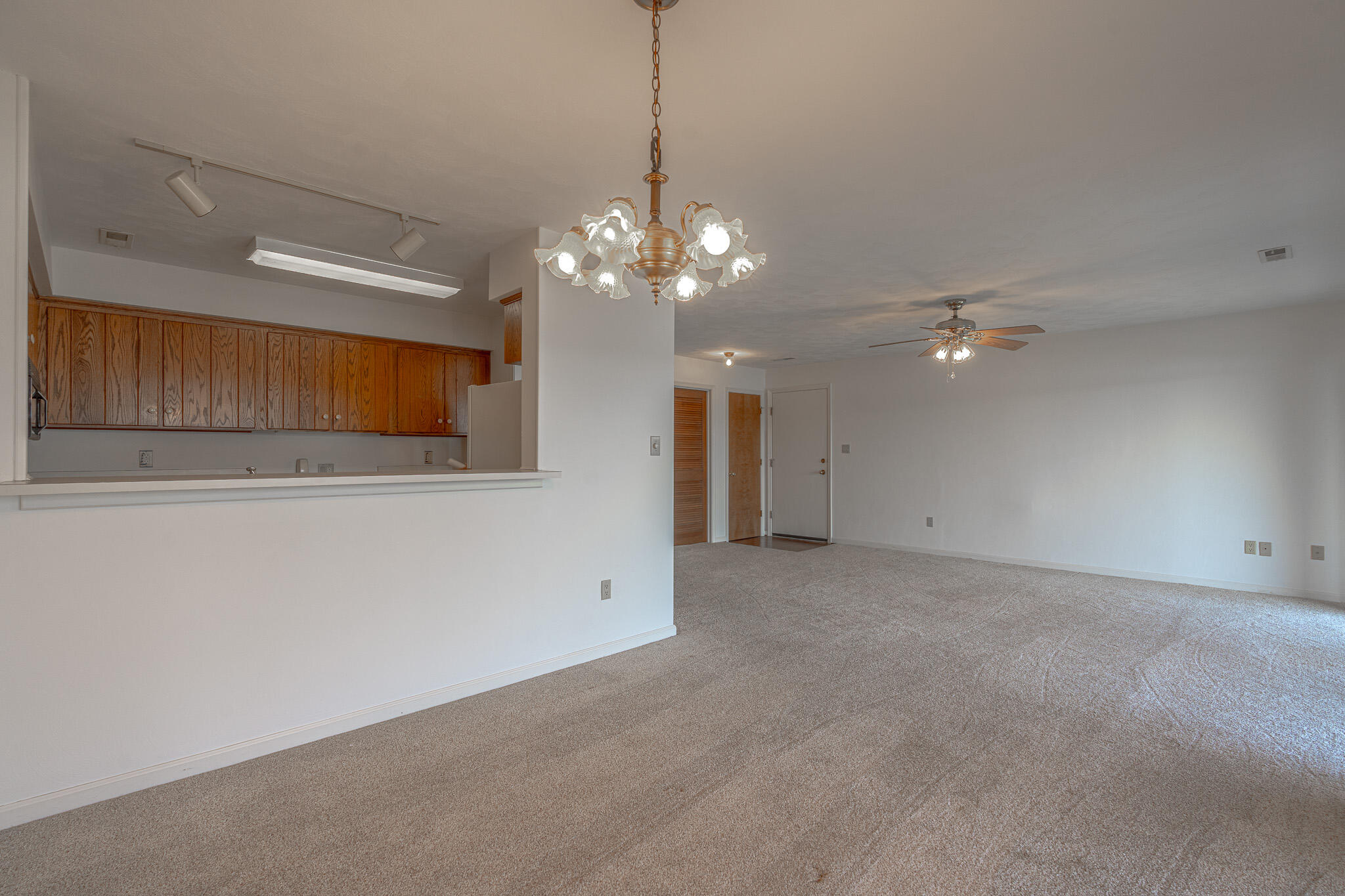 845 Gangplank Road, Unit 203 Moneta, VA 24121 - Photo 8 of 46 a view of a livingroom with a ceiling fan window and a chandelier