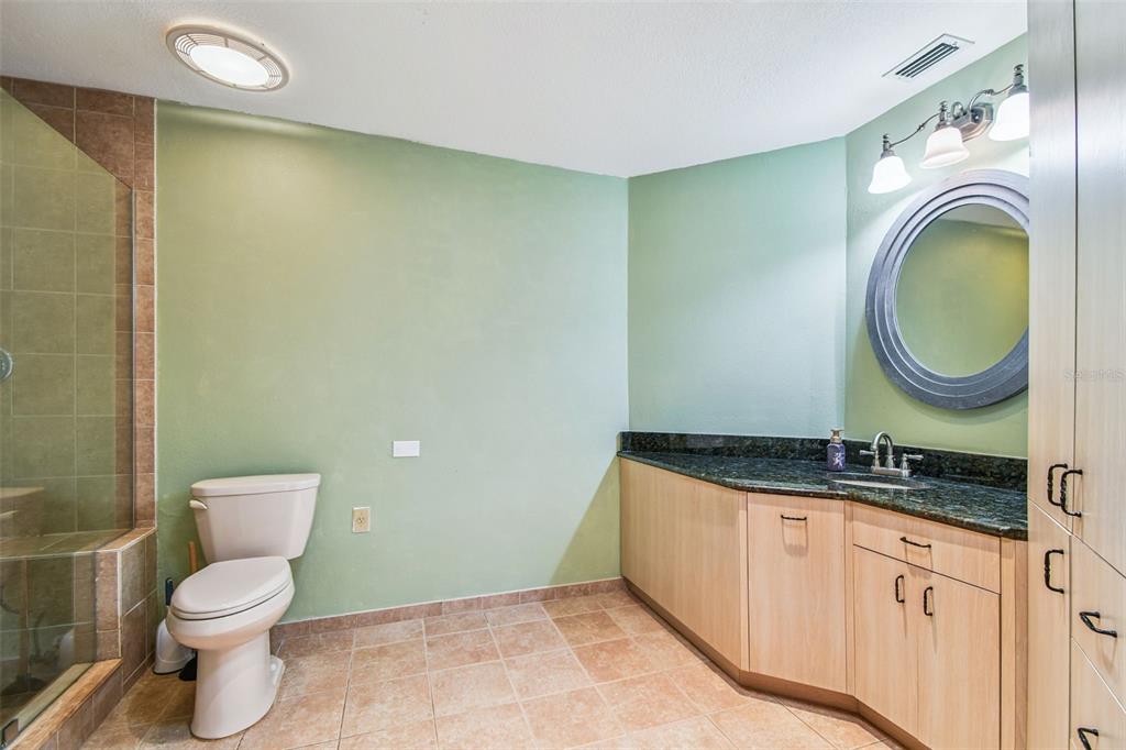 6006 Redhawk Drive New Port Richey, FL 34655 - Photo 39 of 90 a bathroom with a granite countertop toilet sink and mirror